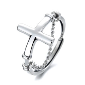 Sacred Sterling Cross Ring