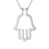 Hamsa Harmony Silver Necklace