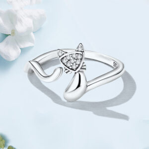 Women's Fashion Simple Geometric Silver Ring - Image 3