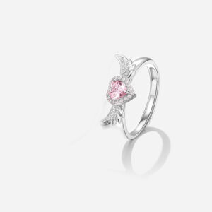 Angel Wings Couple Couple Rings Sterling Silver - Image 2
