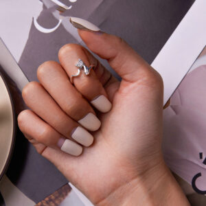 Women's Fashion Simple Geometric Silver Ring