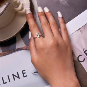 Women's Fashion Simple Geometric Silver Ring - Image 4