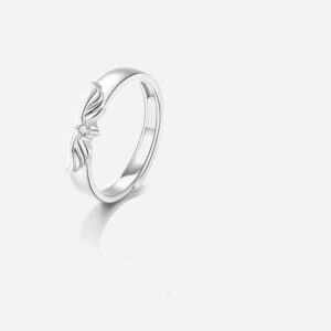 Angel Wings Couple Couple Rings Sterling Silver - Image 3